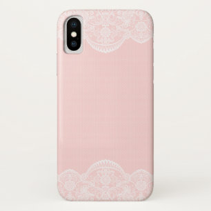 Elegant Cute Pink Floral Lace Girly Case-Mate iPhone Case