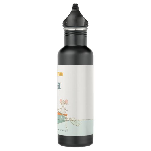 Elegant Cute Pirate Mouse Sailboat Kinder Monogram Waterfles (Rechts)