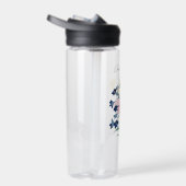 Elegant Cute Poppy Bluebells Daisy Flowers Name Waterfles (Rechts)