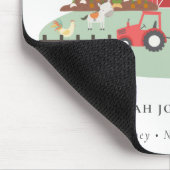 Elegant Cute Red Green Barnyard Boerderij Dierlijk Muismat (Hoek)