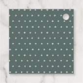 Elegant Cute Red Strawberry Leafy Foliage Weddensc Bedankjes Labels (Achterkant)