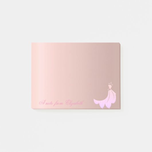 Elegant Cute Stylish Girly, Dress Post-it® Notes (Voorkant)