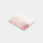 Elegant Cute Stylish Girly, Flowers Post-it® Notes (Schuin)