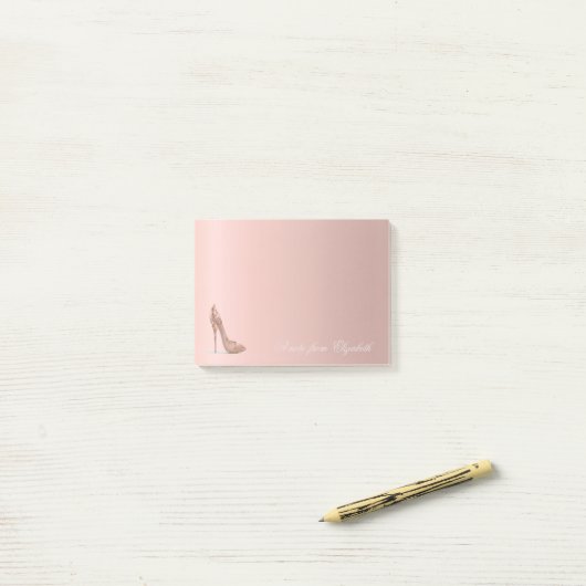 Elegant Cute Stylish Girly, op hoog niveau Post-it® Notes (Op bureau)
