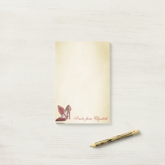 Elegant Cute Stylish Girly, op hoog niveau Post-it® Notes (Op bureau)
