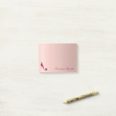 Elegant Cute Stylish Girly, op hoog niveau Post-it® Notes (Op bureau)