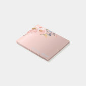 Elegant Cute Stylish Girly Waterverf Flowers Post-it® Notes (Schuin)