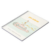 Elegant Cute Underwater Submarine vismonogram Notitieboek (Linkerzijde)