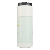 Elegant Cute Underwater Submarine vismonogram Thermosbeker (Achterkant)