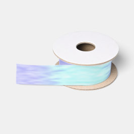 Elegant Cute Violet Aqua Blue Pastel Ombre Satijnen Lint