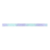 Elegant Cute Violet Aqua Blue Pastel Ombre  Satijnen Lint (Voorkant)