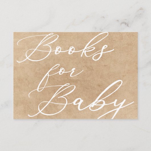 Elegant Cute Waterverf Blue Roos & Books voor Baby Informatiekaartje (Achterkant)