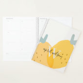 Elegant Cute Yellow Lemon Fruity Citrus Bright Planner (Display)
