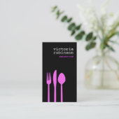 Elegant Cutlery Visitekaartje (Staand voorkant)