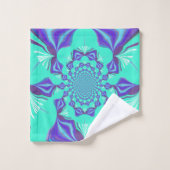 Elegant cyaan edelblauw bad handdoek (Wasdoekje)