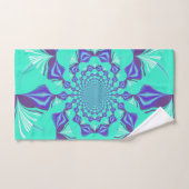 Elegant cyaan edelblauw bad handdoek (Handdoek)