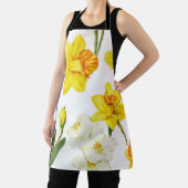 Elegant Daffodil Floral Pattern Kitchen Wear Schort (Insitu)