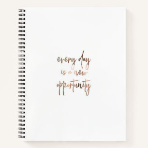 Elegant Dagelijkse Motivation Gepersonaliseerd  Notitieboek
