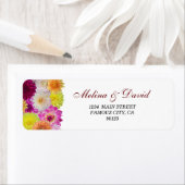 Elegant Dahlia Florals Adres Etiket (Insitu)