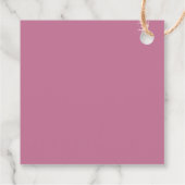 Elegant Dahlia Florals Dank je wel Bedankjes Labels (Achterkant)