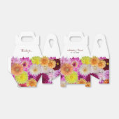 Elegant Dahlia Florals Wedding Bedankdoosjes (Uitgevouwen)