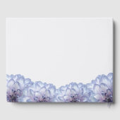 Elegant Dahlias Lila Grey bruiloft gastenboek (Achterkant)