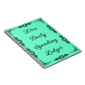 Elegant Daily Spending Ledger Budget Notitieboek (Rechterzijde)