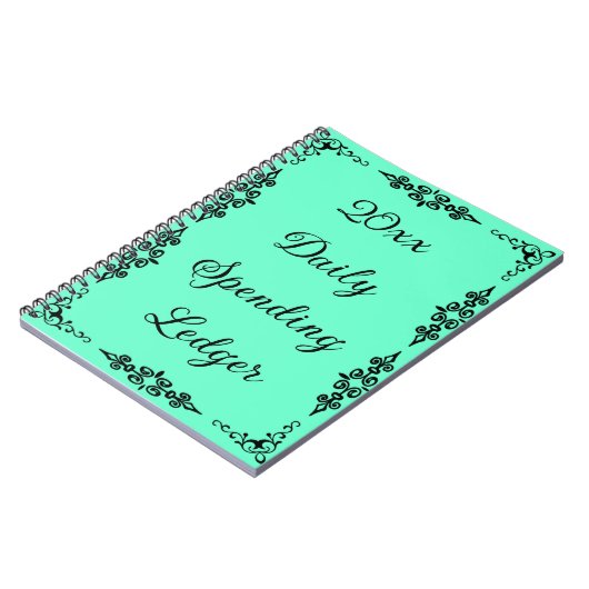 Elegant Daily Spending Ledger Budget Notitieboek (Linkerzijde)