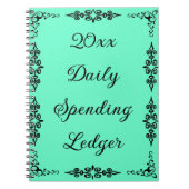 Elegant Daily Spending Ledger Budget Notitieboek (Voorkant)