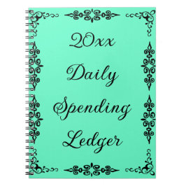 Elegant Daily Spending Ledger Budget Notitieboek