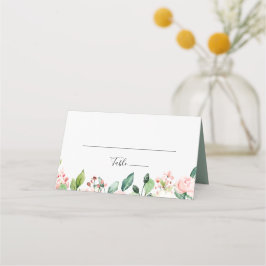 Elegant Dainty Autumn Floral Wedding Place Card Plaatskaartje