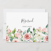 Elegant Dainty Autumn Floral Wedding Reserved Sign (Voorkant)