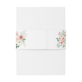 Elegant Dainty Autumn Floral Wedding Uitnodiging Uitnodigingen Wikkel (Achterkant Voorbeeld)