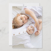 elegant dainty floral arch 2 photo our baby birth aankondiging (Achterkant)