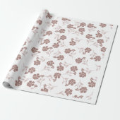 Elegant Dainty Florals Wrapping Paper Sheets Cadeaupapier (Uitgerold)