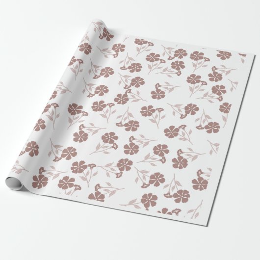 Elegant Dainty Florals Wrapping Paper Sheets Cadeaupapier (Uitgerold)