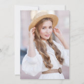 Elegant Dainty Wildbloemen Fotogradatie Partij Kaart (Achterkant)