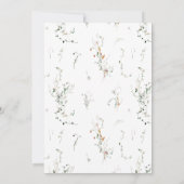 Elegant Dainty Wildflower Graduation Party Kaart (Achterkant)