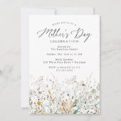 Elegant Dainty Wildflower Moederdag Kaart (Voorkant)