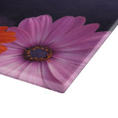 Elegant Daisies met Paarse Glitter Passen getrouwd Snijplank (Hoek)