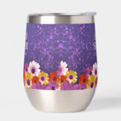 Elegant Daisies met Paarse Glitter Wedding (Links)