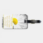 Elegant Daisy Bagagelabel (Achterkant horizontaal)