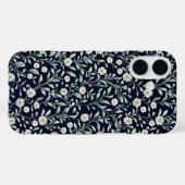 Elegant Daisy Bloempatroon op Donkere Achtergrond Case-Mate iPhone Case (Achterkant (horizontaal))