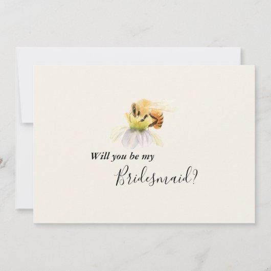 Elegant Daisy Bridesmaid proposal Kaart (Voorkant)