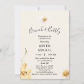 Elegant Daisy Brunch en beestabel Vrijgezellenfees Kaart (Voorkant)