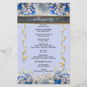 Elegant Daisy Floral Custom Photo Wedding Program (Achterkant)