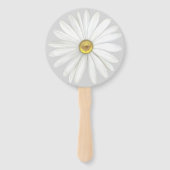Elegant Daisy Flower on Light Silver Grey Birthday Handwaaier (Voorkant)