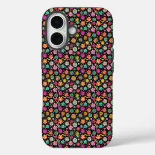 Elegant Daisy Flower Pattern iPhone 16 Hoesje