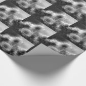 Elegant Daisy Flowers in zwart-wit Cadeaupapier (Hoek)