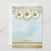 Elegant  Daisy Jubileum Party Invitation Kaart (Achterkant)